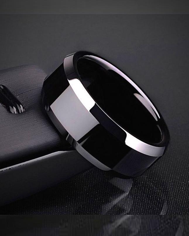 Titanium Ring - Stylish Black Ring - Premium Quality Stainless Ring for Boys and Girls - Trending Ring - Unisex RIng -